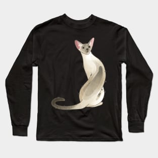 Siamese cat - Gifts for cat lovers Long Sleeve T-Shirt